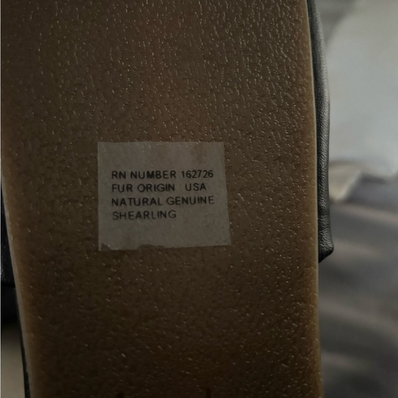 Beek Women's Black Leather Slippers with Cream Lining - Picture 5 of 5